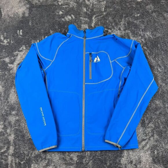 Eddie Bauer First Ascent Whittaker Lightweight Mock Neck Full Zip Blue Jacket M - Picture 1 of 11